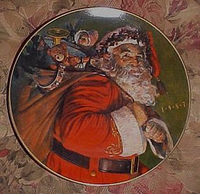 Avon Christmas Plate 1987 The Magic That Santa Brings