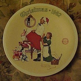 Norman Rockwell plate The Christmas Surprise 1992