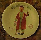 Norman Rockwell 1994 plate Christmas Marvel