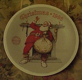 Norma Rockwell 1995  Plate Filling the Stocking