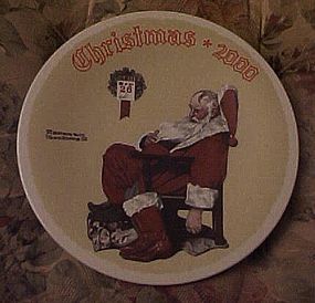 Norman Rockwell 2000 plate The day after Christmas