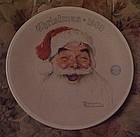 Norman Rockwell Santa Claus plate 1988