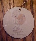 Precious Moments flat ornament little football player