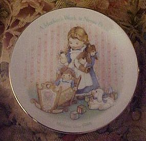 Avon plate1988 A Mother's work is never done