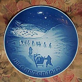 Bing Grondahl Christmas in Greenland plate 1972