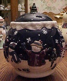 Snow Friends cookie jar MIB St. Nicholas Square