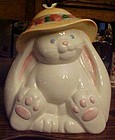 Treasure Craft Flopsy bunny rabbit cookie jar ~Perfect