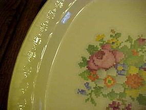 Taylor Smith Taylor Petit Point Bouquet 13 1/2" platter