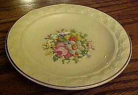 Taylor Smith Taylor Petit Point Bouquet saucer