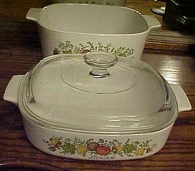 Corning Spice of Life 3 qt and 1 1/2 qt with lid