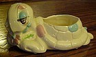 Vintage Daydreaming turtle figural nursery planter