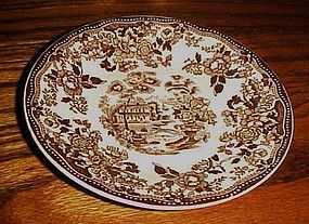 Royal Staffordshire Clarisse Cliff Tonquin brown saucer