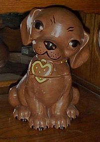 Vintage Deforest of California puppy cookie jar