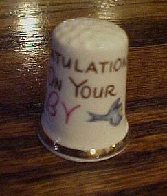 Finsbury England  Congratulations on your baby thimble