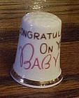 Finsbury England  Congratulations on your baby thimble