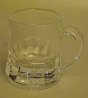 Federal Glass beer mug  shape shot glass clear