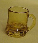Federal Glass beer mug shape shot glass Amber