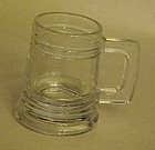 Glass beer stein or mug shaped shot glass