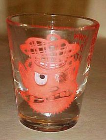 Vintage Irishman roving eye shot glass