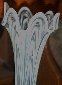 Fenton opalescent Boggy Bayou swug vase 1907