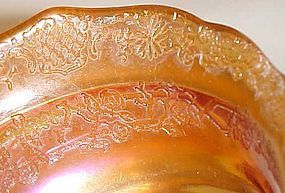 Federal  Normandie Marigold carnival glass cereal bowl