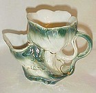 Antique coal scuttle style lustre ware shaving mug