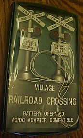 Dept 56 Heritage Village train railroad crossing signal
