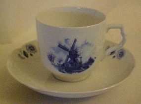 Delft Blauw windmill Cup & Saucer - Ter Steege BV