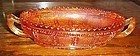 Imperial Beaded Block marigold carnival  pickle dish