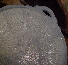 Jeanette Cherry Blossom blue delphite round platter