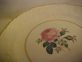 Vintage Pope-Gosser Rose point Windsor Rose salad plate