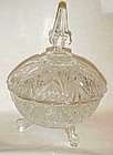 Vintage Imperlux Amphora German crystal covered  dish
