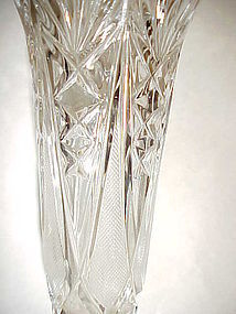 Vintage Imperlux Amphora cut crystal vase