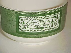 Royal Colonial Homestead cup green with cameo