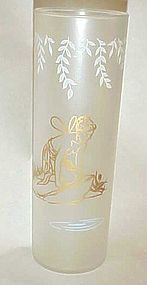 Libbey White Rock Fairy Nymph frosted glass