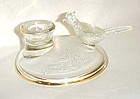 Vintage Jeanette glass  pheasant candleholder