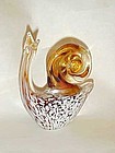 Art glass snail paperweight figure