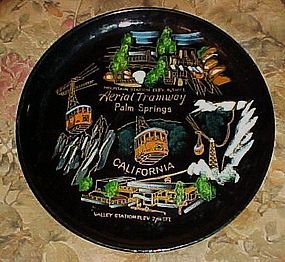 Vintage Kelvins lacquer souvenir plate  Palm Springs CA