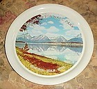 Vintage alum Grand Teton National Park souvenir tray