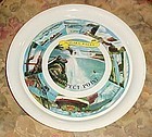 Vintage souvenir aluminum metal tray from Niagara Falls