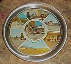 Vintage aluminum netal souvenir tray Virginia City