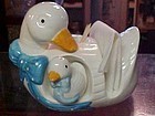 White duck or goose kitchen shakers, toothpick, napkin