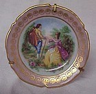 Limoges France Miniature plate with stand  2.75"