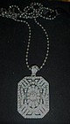 Paula Abdul FYG Signature Pave  pendant  28" necklace