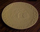 Oral Roberts 1972 Easter Plate Jesus has risen Frankoma