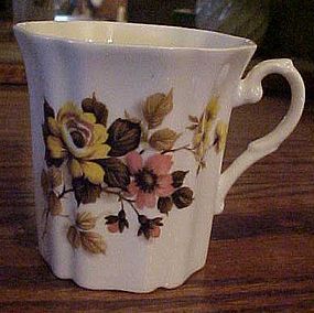Royal Grafton bone china yellow and orange flowers mug