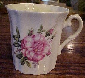 Royal Grafton bone china coffee mug wild pink rose