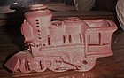 Childs vintage pink ceramic  train toothbrush holder