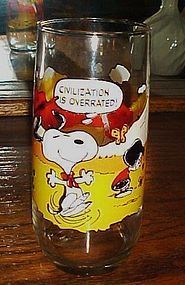 Camp Snoopy glass Civilization is overrated McDonalds