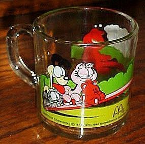 McDonalds Garfield cartoon cup mug teeter totter